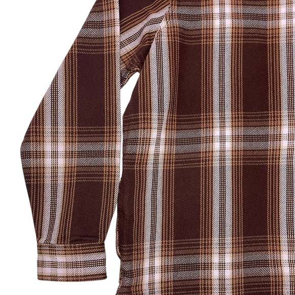 Carhartt Women’s Flannel Cotton Twill Shacket Relaxed Fit Button Up Long Sleeve - Picture 15 of 16